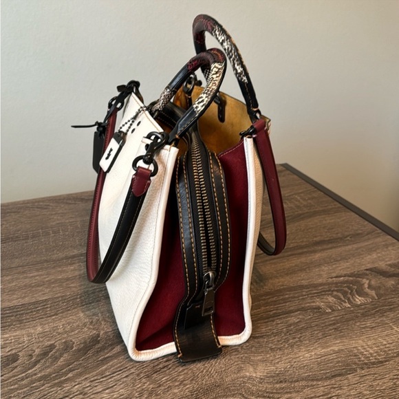 Coach White and Multicolor Leather Bag - Picture 3 of 11